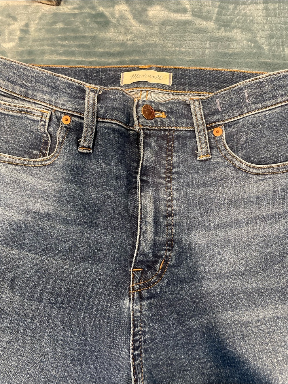 Madewell High-Rise Mid Wash Blue Jeans